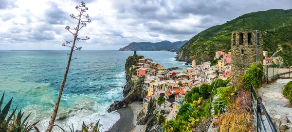 Vernazza, Cinque Terre, Liguria, İtalya — Stok fotoğraf
