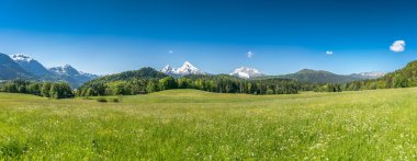 Pastoral manzara Bavyera Alpleri'nde Berchtesgaden, Almanya