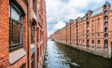 Speicherstadt depo bölgesi Hamburg, Almanya