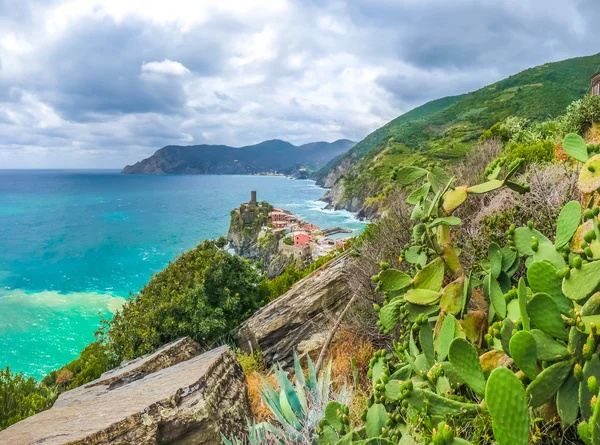 Vernazza, Cinque Terre, Ligúria, Itália — Fotografia de Stock