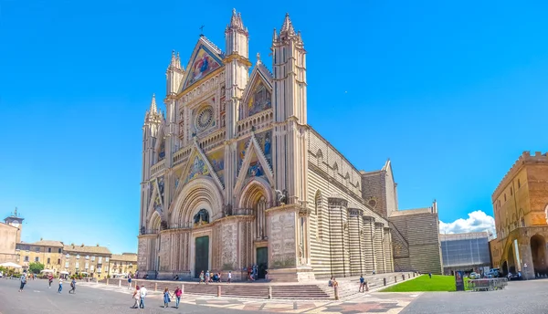 Katedrála v Orvietu (Duomo di Orvieto), Umbrie, Itálie — Stock fotografie