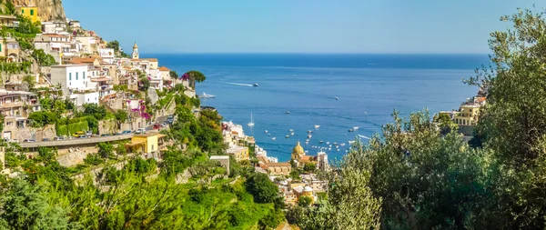 Positano, Amalfi-kusten, Kampanien, Italien — Stockfoto