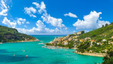 Balıkçı kasabası Portovenere, Liguria, İtalya
