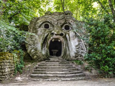 Parco dei Mostri Bomarzo, Viterbo eyaletinin, Lazio, İtalya