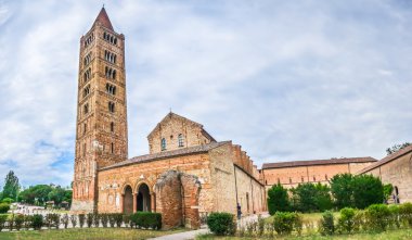 Pomposa tarihi Abbey ve ünlü Manastırı, Codigoro, Emilia-Romagna, İtalya