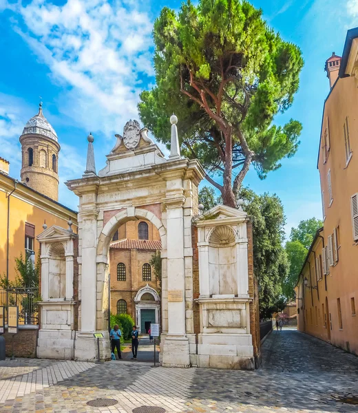 Slavný oblouk od baziliky San Vitale v Ravenně, Itálie — Stock fotografie