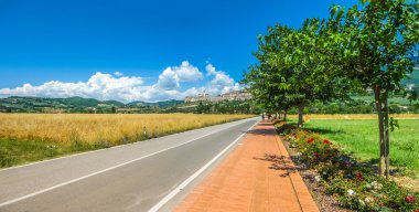 Assisi, Umbria, İtalya'nın antik kenti