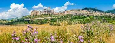 Assisi, Umbria, İtalya'nın antik kenti