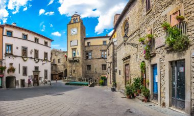 Ortaçağ Şehir Vitorchiano Lazio, İtalya