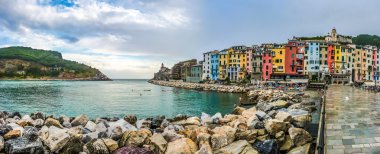 Balıkçı kasabası Portovenere, Liguria, İtalya