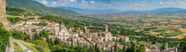 Assisi, Umbria, İtalya'nın antik kenti