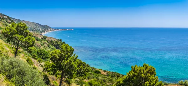 Vackra kustlandskap vid Cilentan kust, Kampanien, Italien — Stockfoto