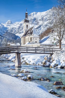 Ramsau in winter, Berchtesgadener Land, Bavaria, Germany