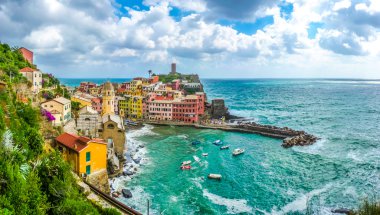 Vernazza kasaba, Cinque Terre, İtalya