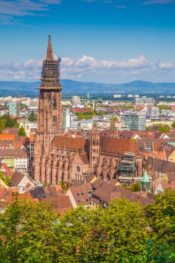 Tarihi şehir, Freiburg im Breisgau, Baden Wurttemberg, Almanya