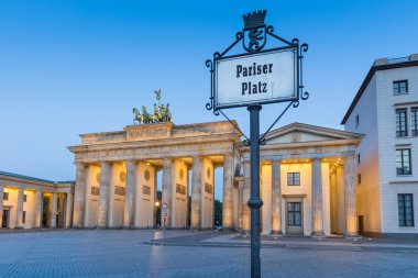 Berlin Brandenburger Tor in twilight at dawn, Germany