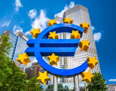 Euro simgesi, Avrupa Merkez Bankası Frankfurt, Almanya