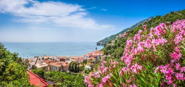 Kartpostal görünümü Amalfi Coast, Campania, İtalya