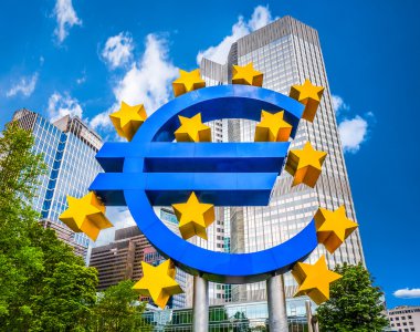 Euro simgesi, Avrupa Merkez Bankası Frankfurt, Almanya