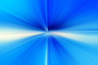 Mavi ve beyaz tonlarda soyut radyal yakınlaştırma bulanık yüzeyi. Soyut mavi beyaz arkaplan radyal, yayıcı, yakınsayan çizgiler.  