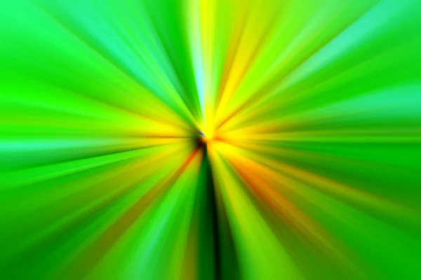 Abstrakt Grön Och Gul Zoom Effekt Bakgrund Strålar Grönt Och — Stockfoto