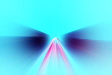 Abstract radial blur surface in blue, lilac and pink tones. Abstract blue background with radial, radiating, converging lines. The background is divided into two parts. clipart