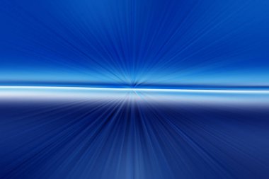 Abstract radial blur surface in dark blues and light blues tones. Abstract blue background with radial, radiating, converging lines. The background is divided into two parts. clipart