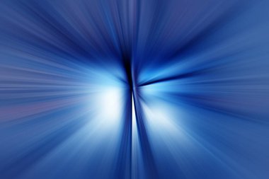 Mavi, eflatun ve beyaz tonlardan oluşan soyut radyal zoom bulanık yüzey. Radyal, yayıcı, yakınsayan çizgilerle soyut mavi arkaplan.     