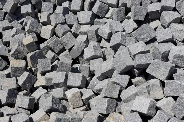 Cubes Granit Gris Fermer Texture Fond Pierre — Photo