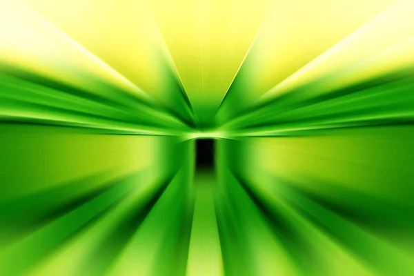 要旨緑と黄色の色調の放射状ズームぼかし表面 放射状 放射状 収束線のある明るい緑色の黄色の背景 — ストック写真