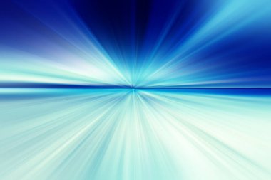 Soyut radyal bulanık yüzey koyu mavi ve açık mavi tonlarda. Soyut mavi arkaplan. Radyasyon yayıyor, çizgiler kesişiyor. Arkaplan iki parçaya bölünmüş..