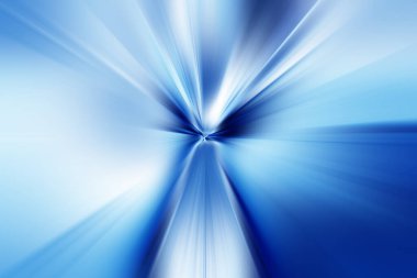 Radyal bulanıklığın soyut yüzeyi mavi ve beyaz tonlarda yakınlaşır. Radyal, ayrışan, yakınsayan çizgilerle muhteşem renkli arkaplan.