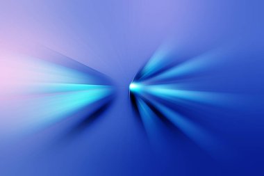 Radyal bulanıklığın soyut yüzeyi koyu mavi, açık mavi ve leylak tonlarında yakınlaşır. Radyal, ayrışan, yakınsayan çizgilerle muhteşem mavi-leylak arkaplan.