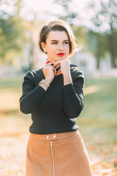 Jovem Modelo Menina Diversão — Fotografia de Stock