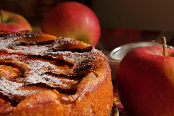 A torta de maçã apenas assada . — Fotografia de Stock