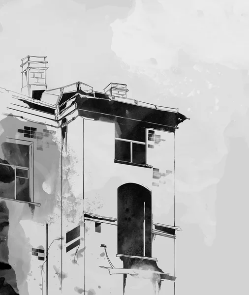 Fenster der alten Nordstadt — Stockfoto