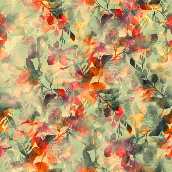 수채화 텍스처 - 꽃의 각인 — 스톡 사진