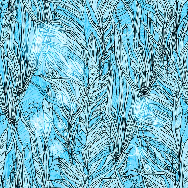 Seamless pattern with algae — Stock Photo, Image