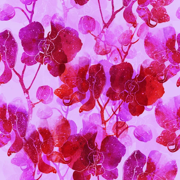 Opdrukken van orchideeën achtergrond — Stockfoto