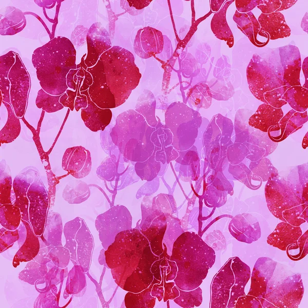 感光树脂版的兰花背景 — 图库照片