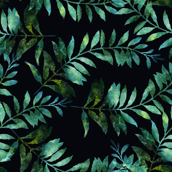 Abdruck von Pflanzen nahtlose Muster — Stockfoto