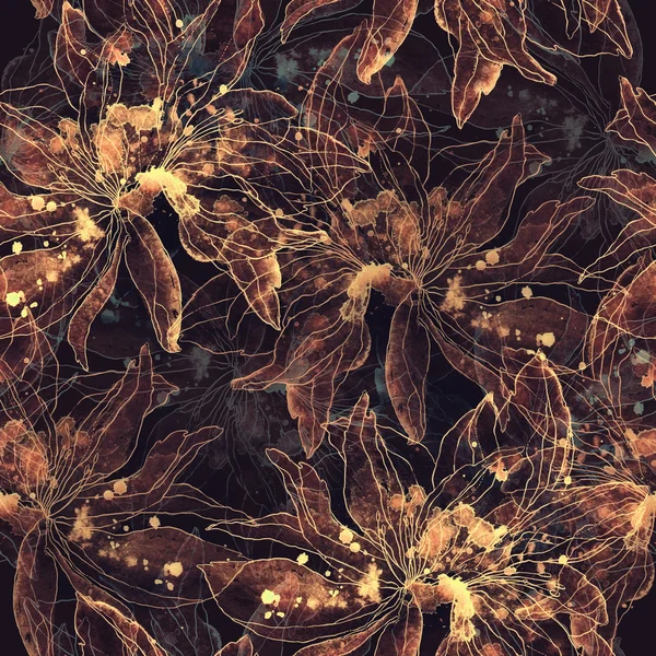 Flowers with spots of paint — Stock Fotó