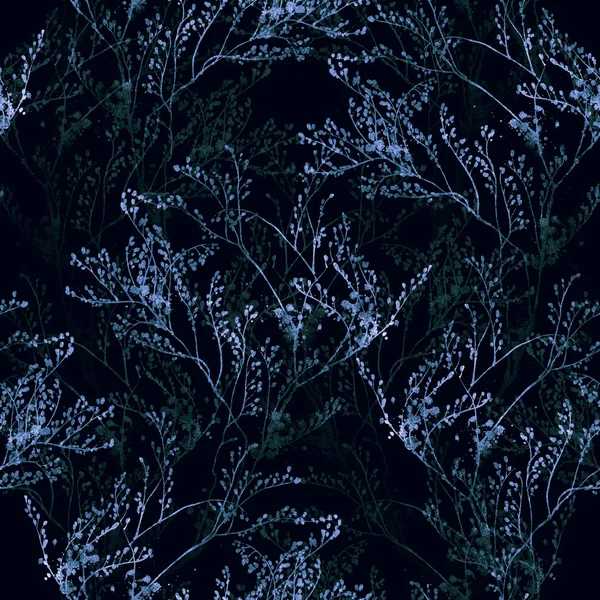 Акварельная текстура - отпечаток растения — стоковое фото