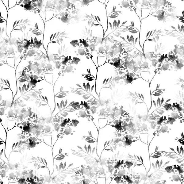 Imprint of plant - seamless pattern — Stock Photo, Image