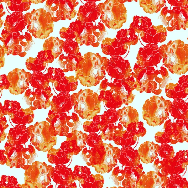 水彩感光树脂的罂粟花 — 图库照片