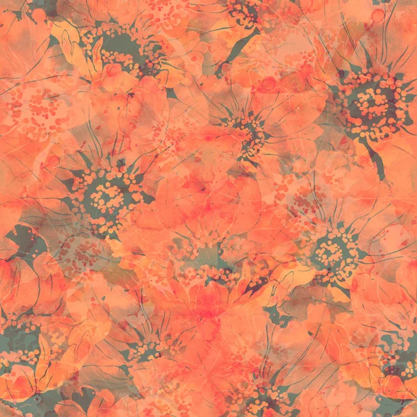 Blumen - nahtloses Muster — Stockfoto