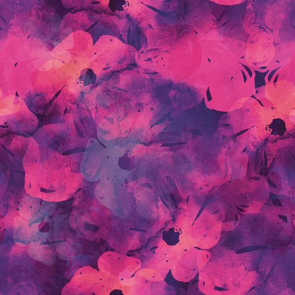 Imprint flowers - seamless pattern — Stockfoto