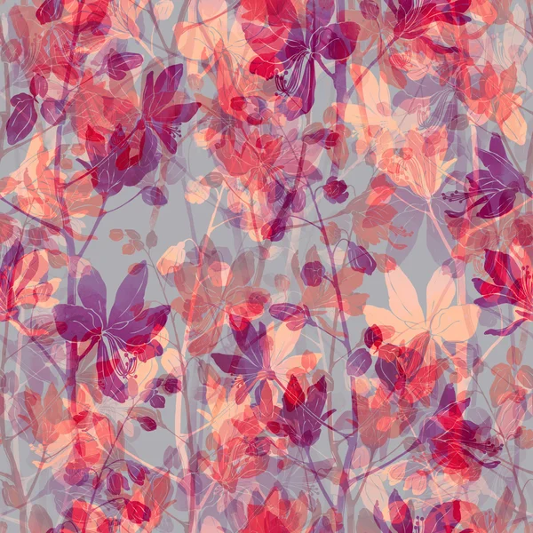 Southern flower. seamless pattern — Stock Photo, Image