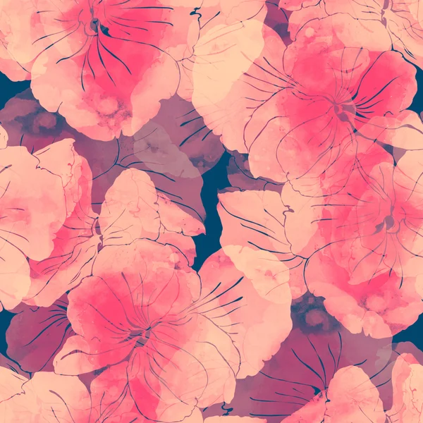 Jarní květy bezešvé vzor — Stock fotografie
