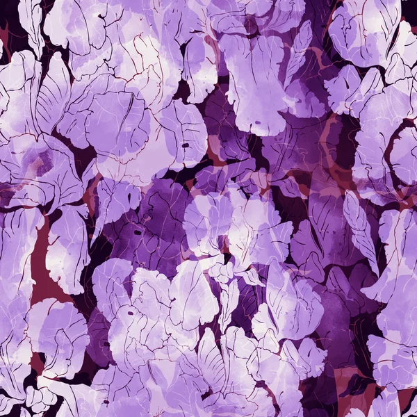 Irises. seamless pattern — 图库照片